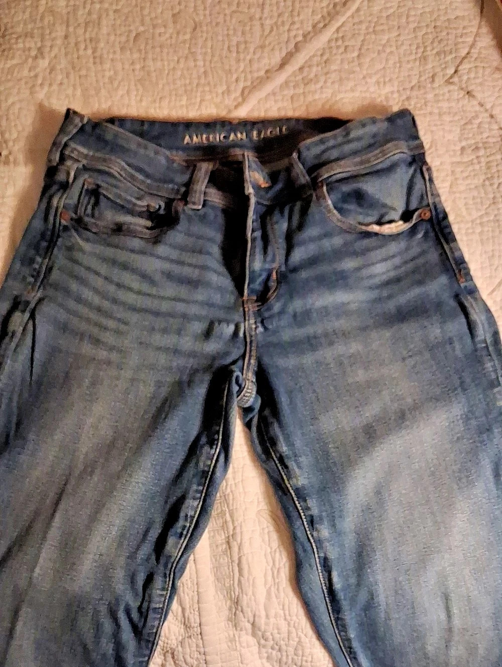American Eagle Jegging Skinny Jeans Blue Waist 10